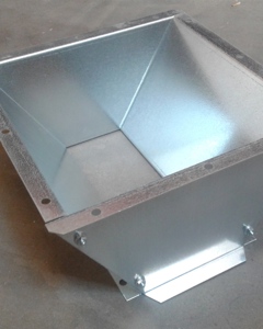 Feeding hopper f/trough auger 152mm M&M